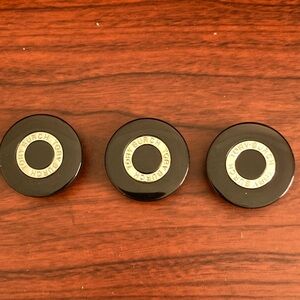 Tory Burch Black and Silver Button Set (Used)